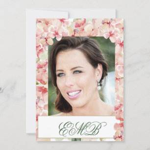 100th Birthday Elegant Photo Floral Birthday Invitation