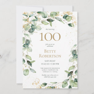 100th Birthday Eucalyptus Card Request
