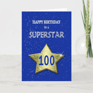 100th Birthday for Superstar Card