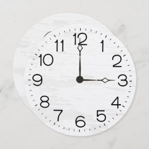 100th Birthday Party Clock On Whitewashed Wood