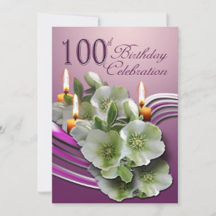 100th Birthday Party Invitation