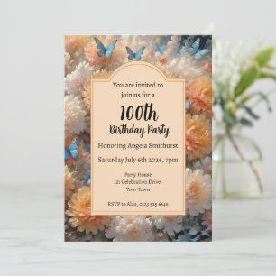 100th Birthday Party Invitation