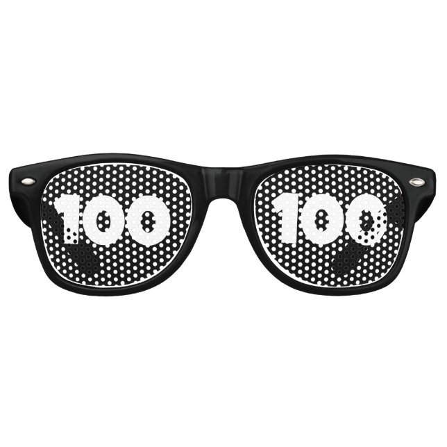 100TH BIRTHDAY PARTY SUNGLASSES  (Front)
