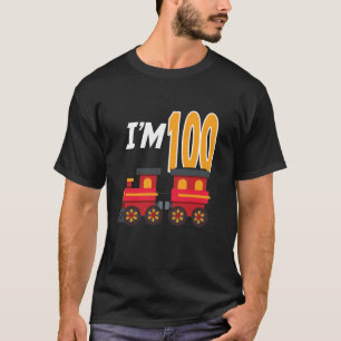 100th Birthday Party Train Toy 100 Year Old Funny T-Shirt