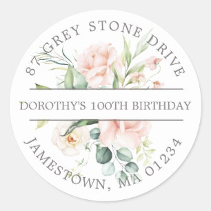 100TH Birthday Return Address Label