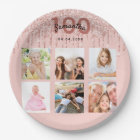 100th birthday rose gold blush glitter photo