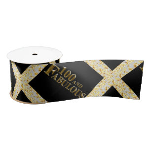 100th Birthday  Satin Ribbon