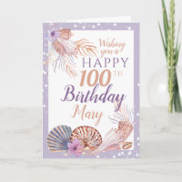 100th Birthday Seashell Coral