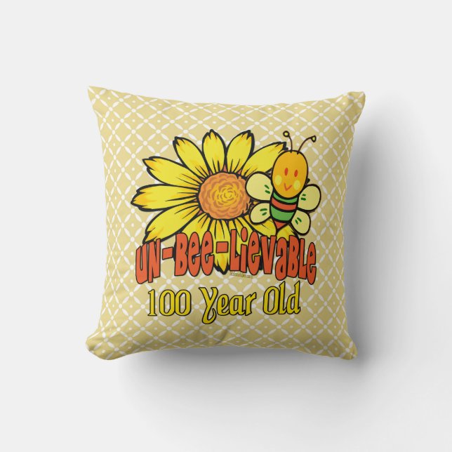 100th Birthday - Unbelievable at 100 Years Old Cushion (Front)