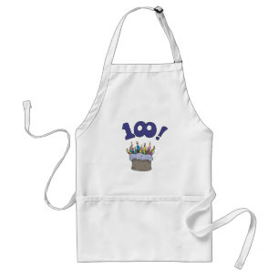 100th Cake Standard Apron