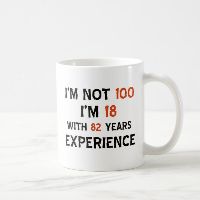 100th cool birthday designs coffee mug (Right)