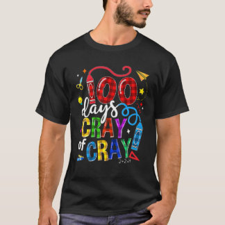 100Th Day Cray Of Cray Buffalo Plaid 100Th Day Of T-Shirt