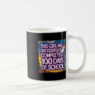 100th Day Funny Outfit Girls & Student 100 Day Coffee Mug