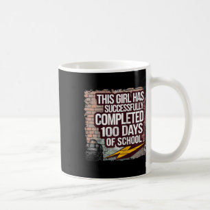 100th Day Funny Outfit Girls & Student 100 Day Coffee Mug