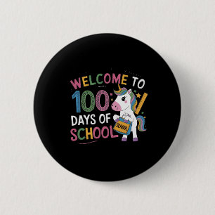 100th Day Funny Outfit Teacher & Student 100 D 6 Cm Round Badge