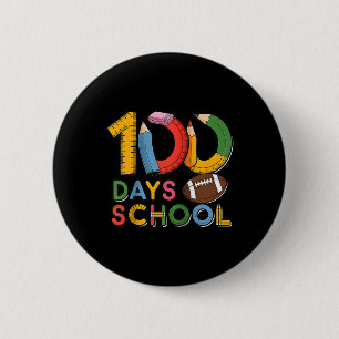 100th Day Funny Outfit Teacher & Student 100 D 6 Cm Round Badge