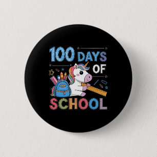 100th Day Funny Outfit Teacher & Student 100 D 6 Cm Round Badge