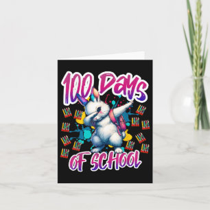100th Day Funny Outfit Teacher &amp; Student 100 D Card