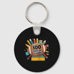 100th Day Funny Outfit Teacher & Student 100 D Key Ring
