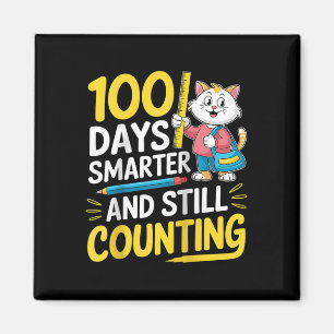 100th Day Funny Outfit Teacher & Student 100 D Magnet