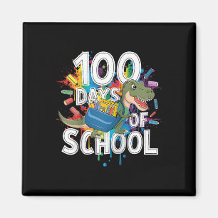 100th Day Funny Outfit Teacher & Student 100 D Magnet