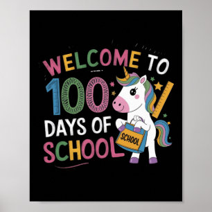 100th Day Funny Outfit Teacher &amp; Student 100 D Poster