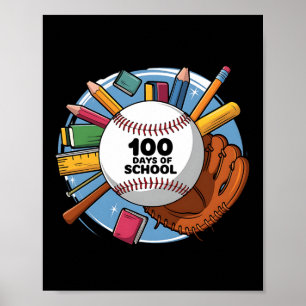 100th Day Funny Outfit Teacher &amp; Student 100 D Poster