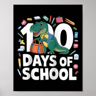 100th Day Funny Outfit Teacher &amp; Student 100 D Poster