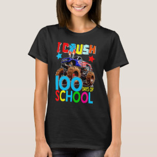 100th Day I Crush 100 Days Of School Monster Truck T-Shirt