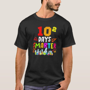 100th Day Math 10 Squared Teacher Student 100 Days T-Shirt