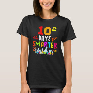 100th Day Math 10 Squared Teacher Student 100 Days T-Shirt
