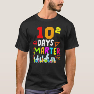 100th Day Math 10 Squared Teacher Student 100 Days T-Shirt