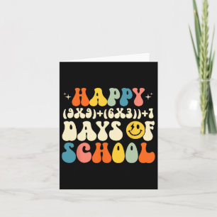 100th Day Math Formula 100 Days Of School Student Card