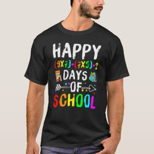 100th Day Math Teacher Math Formula Happy 100 Days T-Shirt