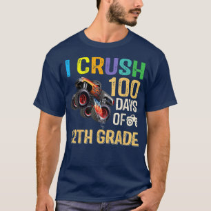 100th Day of 12th Grade Shirt Funny Truck 100 Days