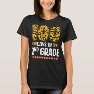 100th Day Of 2nd Grade Teachers 100 Days Of School T-Shirt