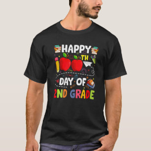 100th Day Of 2nd Grade Teachers Kids 100 Days Of S T-Shirt