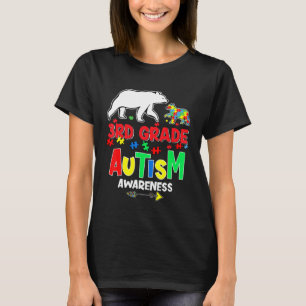 100th Day Of 3rd Grade Teacher Autism 100 Days Sma T-Shirt