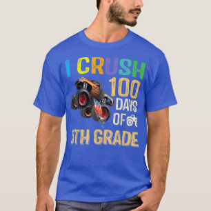 100th Day of 5th Grade Shirt Funny Truck 100 Days