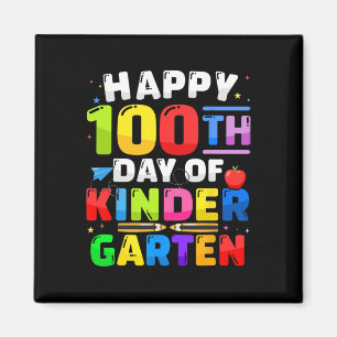 100th Day Of Kindergarten 100 Days For Teacher Kid Magnet