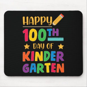100th Day Of Kindergarten Cute School Student Mouse Pad