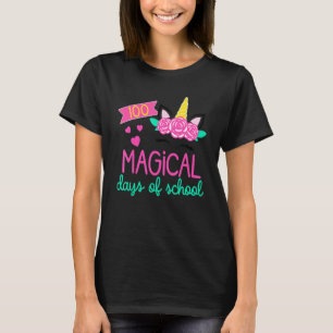 100th Day Of Kindergarten  For Girls 100 Magical D T-Shirt