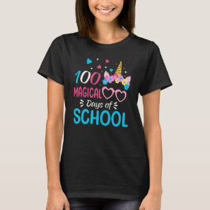 100th Day Of Kindergarten For Girls 100 Magical Da T-Shirt