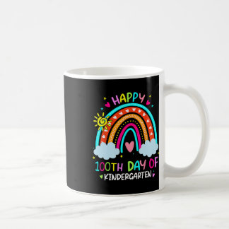 100th Day Of Kindergarten School Rainbow 100 Days  Coffee Mug