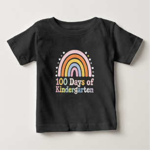 100th Day of Kindergarten Teacher Kids 100 Days Baby T-Shirt