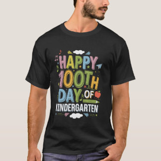 100th Day of Kindergarten Teacher Kids 100 Days Sm T-Shirt