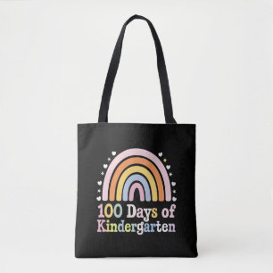 100th Day of Kindergarten Teacher Kids 100 Days  Tote Bag