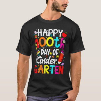 100th Day Of Kindergarten Teachers Kids 100 Days O T-Shirt