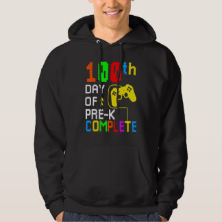 100th Day of Pre-K Complete Video Game 100 Days Gi Hoodie