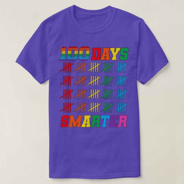 100th Day Of School100 day smarter T-Shirt (Design Front)